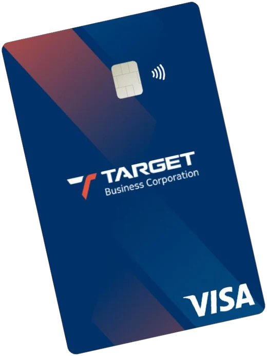 Cartão Target Business Corporation com bandeira Visa e pagamento por aproximação
